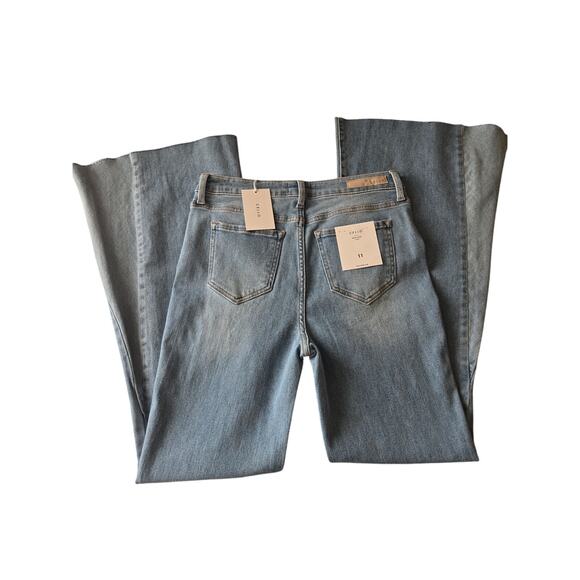 Cello Denim - New High Rise Split Hem Flare Baggy Wide Leg Size 11 CELLO Jeans